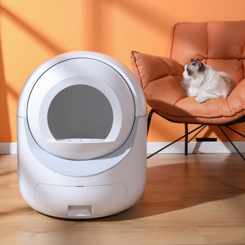 Smart Self-Cleaning Cat Litter Box – WiFi App Control, Odor Removal & Safety Protection