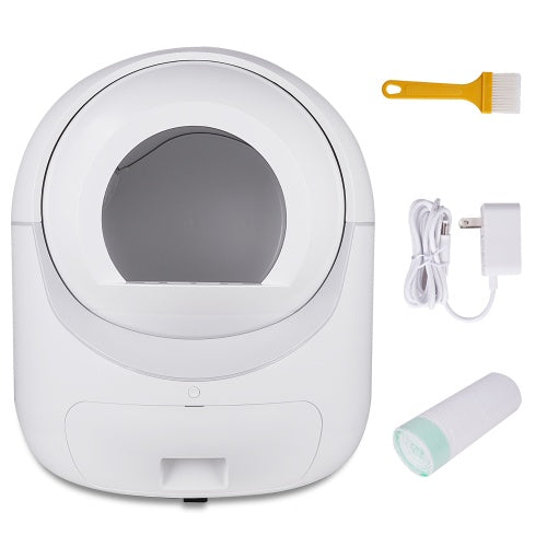 Smart Self-Cleaning Cat Litter Box β WiFi App Control, Odor Removal & Safety Protection