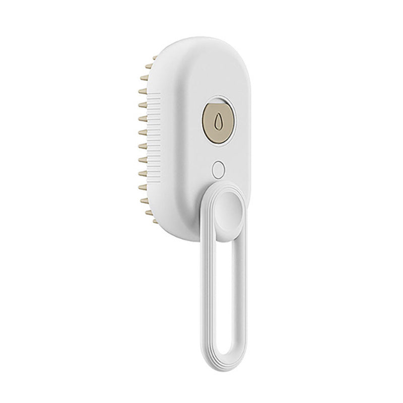 3-in-1 Electric Steam Pet Brush – Groom, Detangle & Massage in One