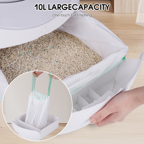 Smart Self-Cleaning Cat Litter Box β WiFi App Control, Odor Removal & Safety Protection
