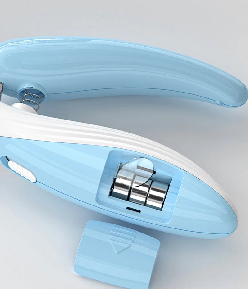 Battery-Powered Pet Nail Clipper with LED Light – Quiet & Safe Trimming