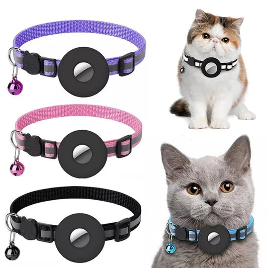 Reflective AirTag Collar – Safe & Smart Tracking for Cats & Dogs
